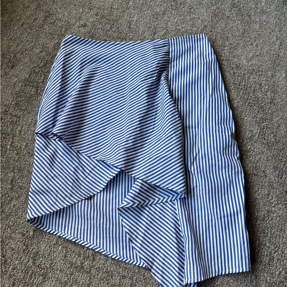 Blue Striped Women's Skirt